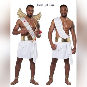 Men's California Costumes Toga Greek God Cupid Adult Costume Large XL